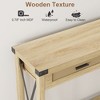 Farmhouse Sofa Table with Rattan Drawers, Console Table for Entryway, Living Room, Hallway, and Foyer with Storage - 2 of 4