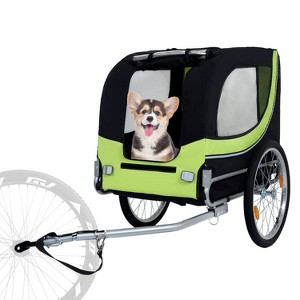 Kumasinova Folding All-Terrain Dog Bike Trailer,Steel Frame Capacity for Small Medium Dogs,Universal Bike Hitch for Cycling,Jogging,Camping - 1 of 4