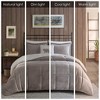 Sapphtopaz Bedding Quilt Set Solid Print Down Alternative Cozy Berber Solid Reversible Quilt Set with Throw Pillow 4 Piece - 2 of 4