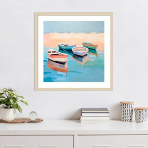 Amanti Art Harbor Haven Boats I by Irena Orlov Framed Wall Art Print - 1 of 4