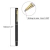 Unique Bargains Metal Smooth Writing Business Black Ink Medium Point Ballpoint Pen 6 Pcs - image 2 of 4