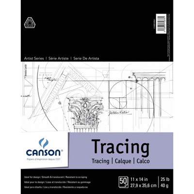 Canson Artist Series Tracing Paper Pad 11"X14"-50 Sheets