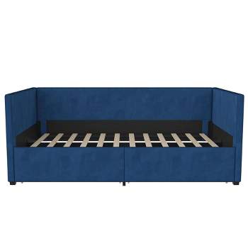 Twin Arliss Modern Glam KIds' Tuxedo Daybed with Storage Blue - Room & Joy