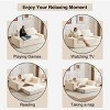 Compact Modern Loveseat Sofa with Reversible Cushions and Memory Foam Filling for Living Room -3irtyhousy - 3 of 4