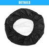 Unique Bargains Universal 190T Polyester Spare Tire Cover for Jeep Trailer RV SUV Truck Black - 4 of 4