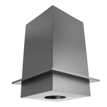 DuraVent 6DP-CS24 DuraPlus 6 Inch Galvanized Steel Ceiling Support Box and Trim Collar for Wood Burning Stove Exhaust Vent Pipe