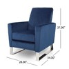 CENGHU Modern Glider Swivel Recliner Chair for Adult, Fabric Single Reclining Armchair, Mid Century Modern Pushback Chair for Living Room, Bedroom - 4 of 4