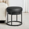 Ottoman Bench, Vanity Chair Stool, Small Ottoman, Ottoman Table, Footstool, Reversible Top, Load 660 lb - 2 of 4