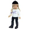 Sophia’s 4 Piece Horseback Riding Outfit with Riding Boots Set for 18'' Dolls, Black - 4 of 4