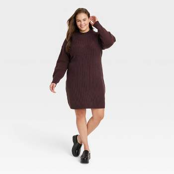 Women's Long Sleeve Sweater Dress - A New Day™