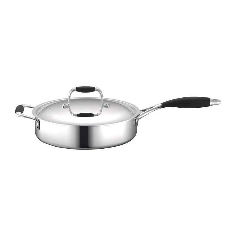 NutriChef Stainless Steel Pan 3.4 qt Pot Kitchen Cookware With Lid, 1 of 2