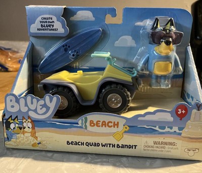 Bluey Beach Quad With Bandit Vehicle And Figure : Target