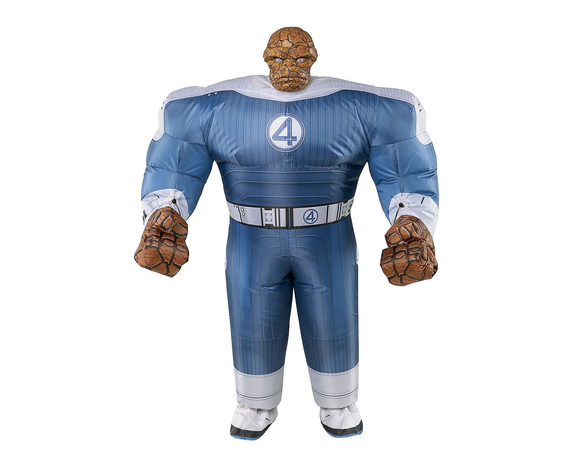 Fantastic Four Adult's Halloween Costume Jumpsuit - Blue One Size