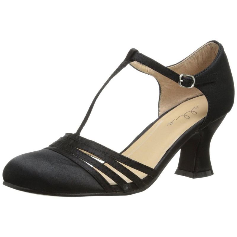 Lucille Womens Black Costume Shoes, 1 of 2