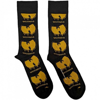 Mens Wu Tang Clan Dripping Logo Ankle Socks