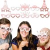 Big Dot of Happiness Pink Rose Gold Birthday Glasses - Paper Card Stock Happy Birthday Party Photo Booth Props Kit - 10 Count - 2 of 4