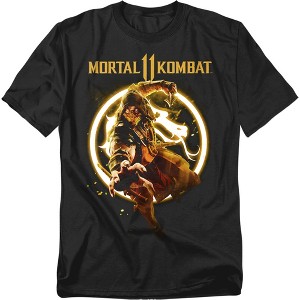 Mortal Kombat 11 Scorpion Flames Adult T-Shirt - 1 of 4