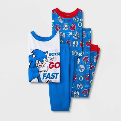 Sonic The Hedgehog Let's Do This Long Gamer Cotton PJs Boys White, Bianco, 7-8 Years - Foto 2