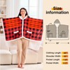 Inhand Wearable Heated Throw Blanket Shawl - 50"x60" Flannel Electric Robe Blanket Hoodie for Winter 5-Position Timer 10 Heating Levels - 2 of 4