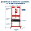Hydraulic Shop Press, Heavy-Duty H-Frame Bearing Press with Stamping Plates, Adjustable Worktable for Garage or Professional Users - 3 of 4