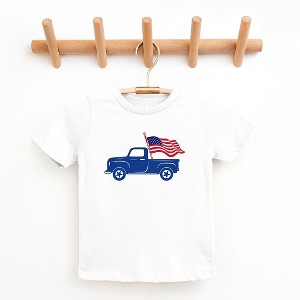 The Juniper Shop Truck With Flag Toddler Short Sleeve Tee - 1 of 2