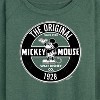 Women's - Disney - Mickey Mouse Original Badge Lightweight French Terry Wide Neck Long Sleeve Shirt - 2 of 4
