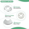 Unique Bargains Self-Adhesive ABS Multipurpose Faucet Escutcheons 4 Pcs - 2 of 4