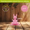 Briarwood Lane Pink Bunny Honeycomb - Small Magnetic Paper Decor - 5 x 5 - 2 of 4