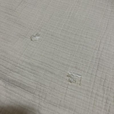 Full/queen Textured Chambray Cotton Comforter & Sham Set Natural ...