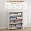 Dresser for Bedroom, Chest of Dressers Tall Dresser for Closet with Drawers Chest with Clothes Storage Cabinet, Drawer Organizer for Living Room - 3 of 4
