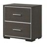 NicBex Nightstand with 2 Drawers,Side Table with Rustic Finish and Handles,Modern Bedside Table for Bedroom,Living Room - 2 of 4