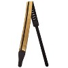 ChromaCast Leather Racing Stripe Guitar Strap with Suede Back, Gold w/ Black - 3 of 4