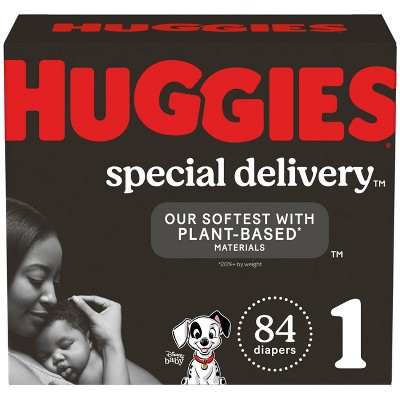 Image of Huggies Special Delivery Hypoallergenic Baby Disposable Diapers Super Pack - Size 1 - 84ct