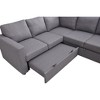 82.30" Convertible L-Shaped Sleeper Sectional Sofa with Pull-Out Bed & Storage Seat - 3 of 4