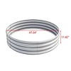 Lyngins Raised Garden Beds Outdoor, Round Galvanized Metal Planter Box & Fire Ring, Open Bottom, Outdoor Planter for Vegetables/Bonfiresv - 2 of 4