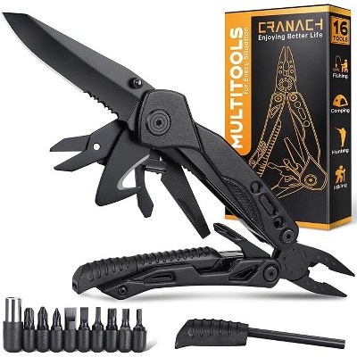 HANPURE 16 In 1 Pocket Multitool Knife Plier Camping Accessories Stocking Stuffer  - Christmas Valentine's Day Gift For Men, Dad, Husband