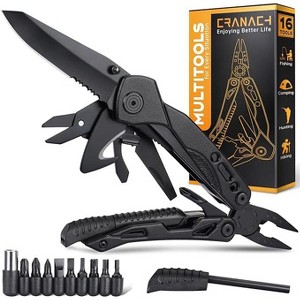 HANPURE 16 In 1 Pocket Multitool Knife Plier Camping Accessories Stocking Stuffer  - Christmas Valentine's Day Gift For Men, Dad, Husband - 1 of 4