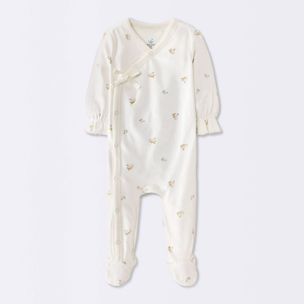 Baby Girls' Floral Velour Sleep N' Play - Cloud Island™ Cream