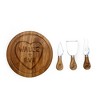 Toscana Disney Wall E Acacia Brie Cheese Cutting Charcuterie Board and Tools Set - image 2 of 4