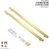Modern Gold Flat Push Pull Door Handle – Long Stainless Steel Handle for Glass, Shower, Barn, or Wooden Doors – Contemporary Entry Hardware Design - 4 of 4
