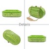 Acrylic Clutch Purse Marbled Evening Handags Elegant Shoulder Bag for Wedding Cocktail Party Prom C-Green - 2 of 4