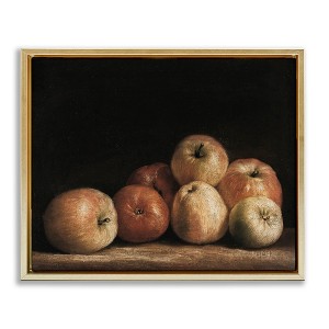 Stupell Industries Classic Apple Vintage Still Life Floating Frame Canvas Art - 1 of 4