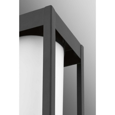Patewood Black Stainless Steel Outdoor Wall Lantern Sconce
