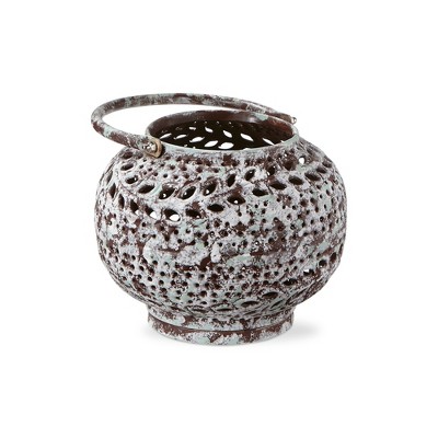 tagltd Sula Hand Pierced Lantern Round