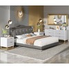 Dresser, 6 Drawer Dresser for Bedroom, Chest of Drawers, Modern Wood Dressers with Gold Metal Handles for Hallway, Entryway - 3 of 4