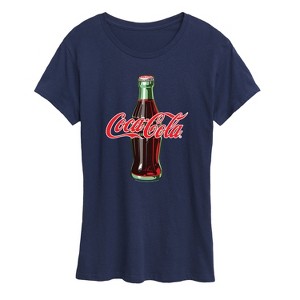 Women's - Coca-cola - Coke Bottle Logo Short Sleeve Graphic T-Shirt - 1 of 4