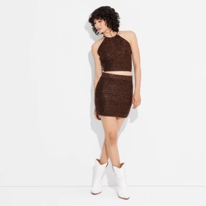 Women's Sequin Sweater Mini Skirt - Wild Fable™ - 1 of 3