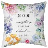 Manual Woodworks and Weavers Decorative Pillow – Mom Everything I Am 12x12 Climaweave Cushion - 3 of 3