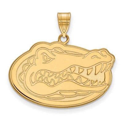 Black Bow Jewelry 14k Yellow Gold Florida Gators NCAA Large Pendant