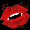 Women's Design By Humans Vampire kiss By clingcling Racerback Tank Top - 2 of 2